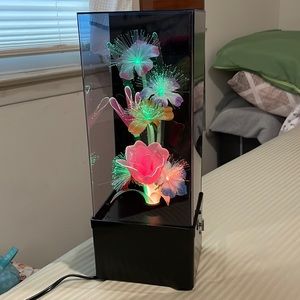 Vintage Optical Fiber Flower Lamp